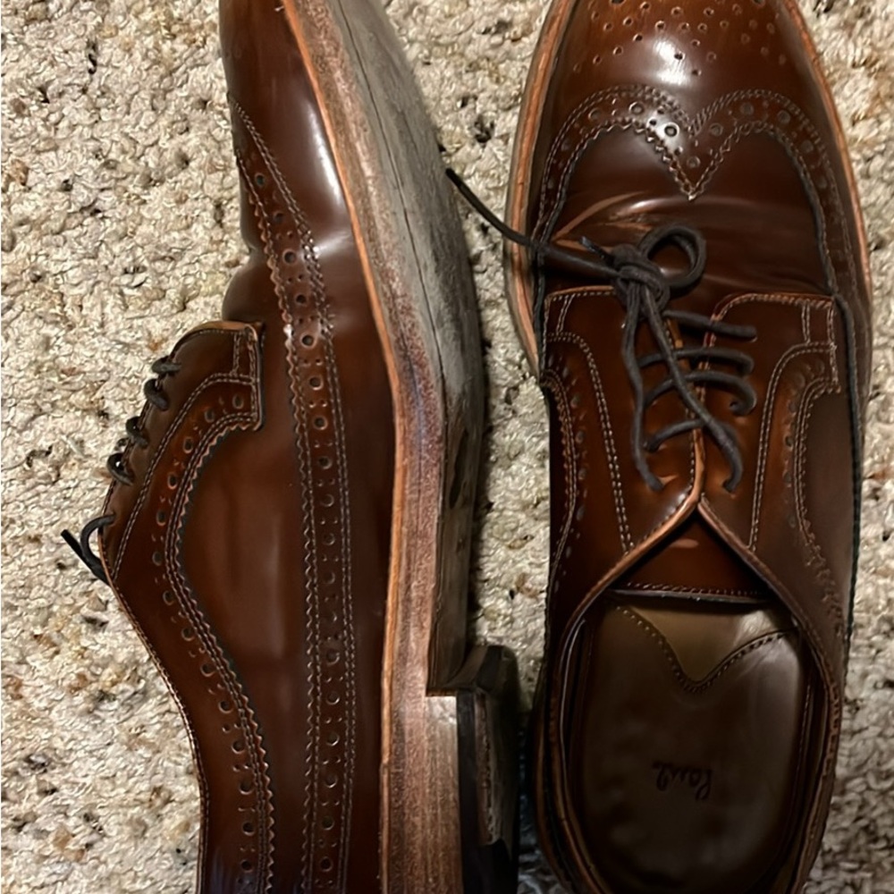 Smith Brown Leather Brogue Oxfords